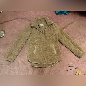 Abercrombie sherpa quarter zip